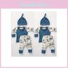 3pcs Premium Quality Newborn Baby Boys Girls Romper Jumpsuit T-shirt Pants Set For Stylish Comfort