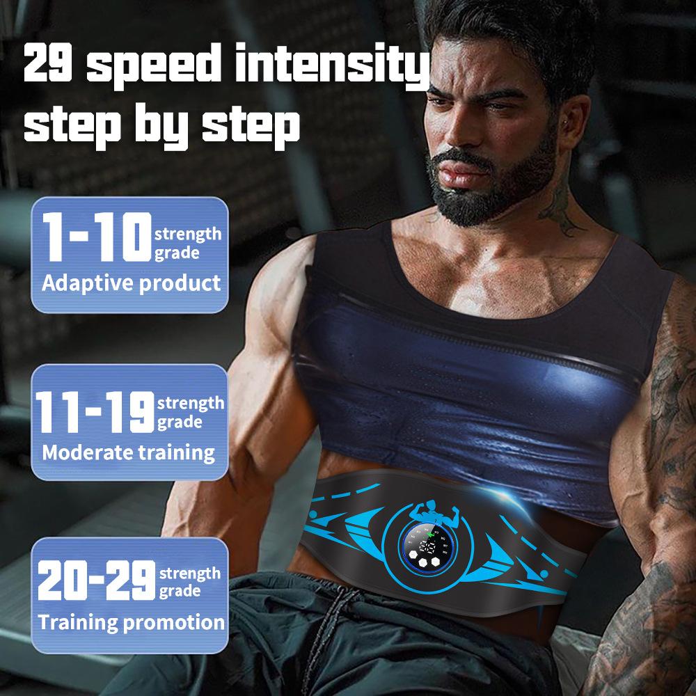 EMS Abdominal Toning Belt USB Muscle Stimulator for Abs Body Slimming Shaping Massager Fitness Weight Loss