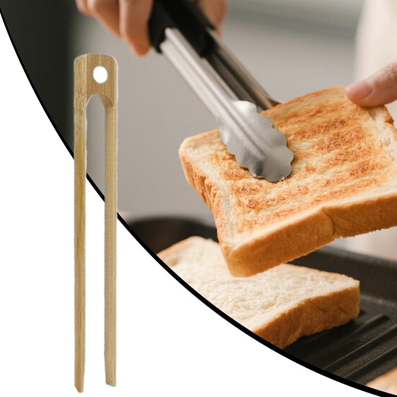 Grabber Magnetic For Toaster Wooden Tongs Clamp For Toaster Anti-scalding Kitchen Cooking Utensil For Men Women Boys Girls Youth