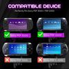Průhledný pevný obal pro PSP - Plný kryt s průhlednou fólií na displej a držákem, odolný proti nárazům/poškrábání (pro sérii PSP 2000/3000