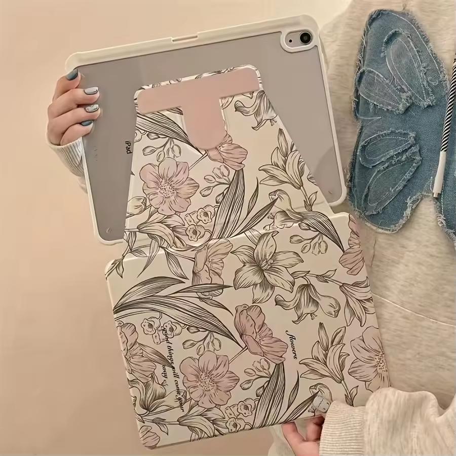 Fashion Art Colorful and Cute Retro Flowers for IPad Pro Air 13 11 M5 M4 M3 M2 2 1 11th A16 12.9'' 10 9 8 Th Mini 7 6 5 4 Case