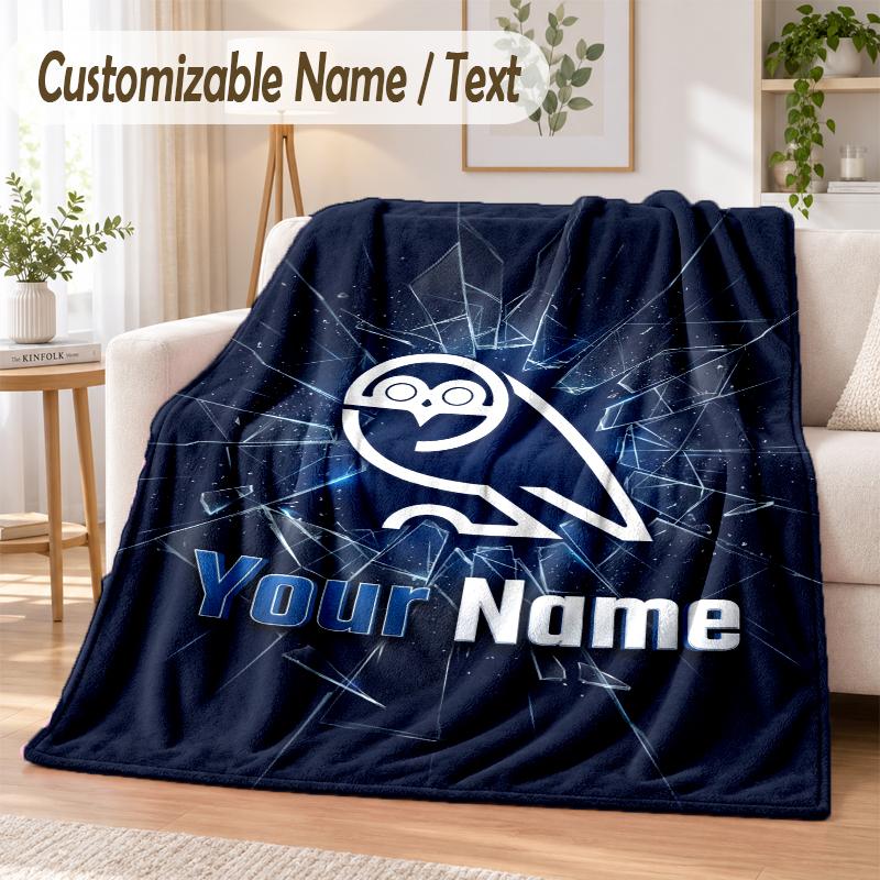 Custom Text Flannel Blanket Sheffield Wednesday FC Print Warm Cozy Blanket Home Sofa Bedding
