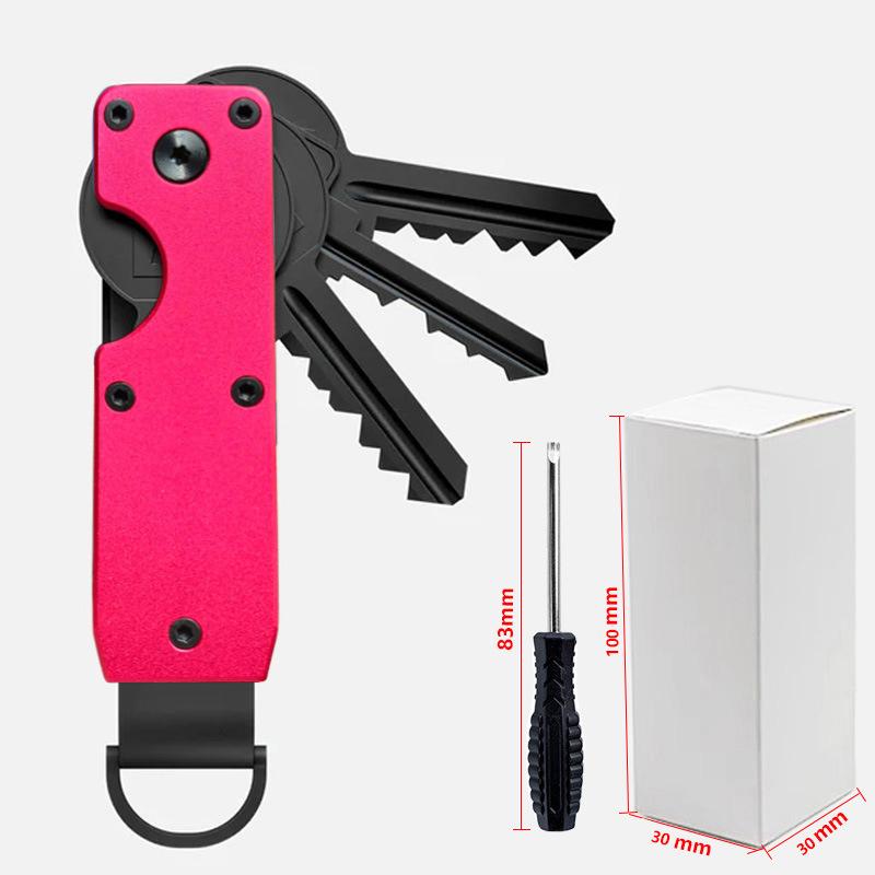 Versatile Metal Key Holder Compact Design for Easy House Key Management Multiple Colors