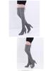 European & American Plus Size Over-the-Knee High Heel Pointed Toe Frosted Zipper Women's Boots for Spring & Autumn Winters