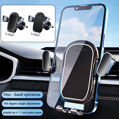 Support de téléphone universel à crochet gravité pour voiture, support de montage, berceau pour téléphone, clip mobile pour aération IP Q9E6