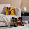 Classic Cartoon Camel-C Pillow Case Silky Elegant Comfort Sofa Bed  Invisible Zipper Beach Pillowcase