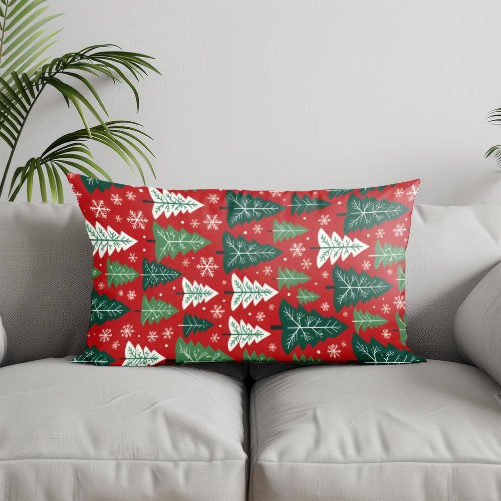 Home Decor Fun Red Polka Dot Throw Pillow Suitable For Sofa Bedroom Car Pillow Cover Cushion Rectangular Back Cushion