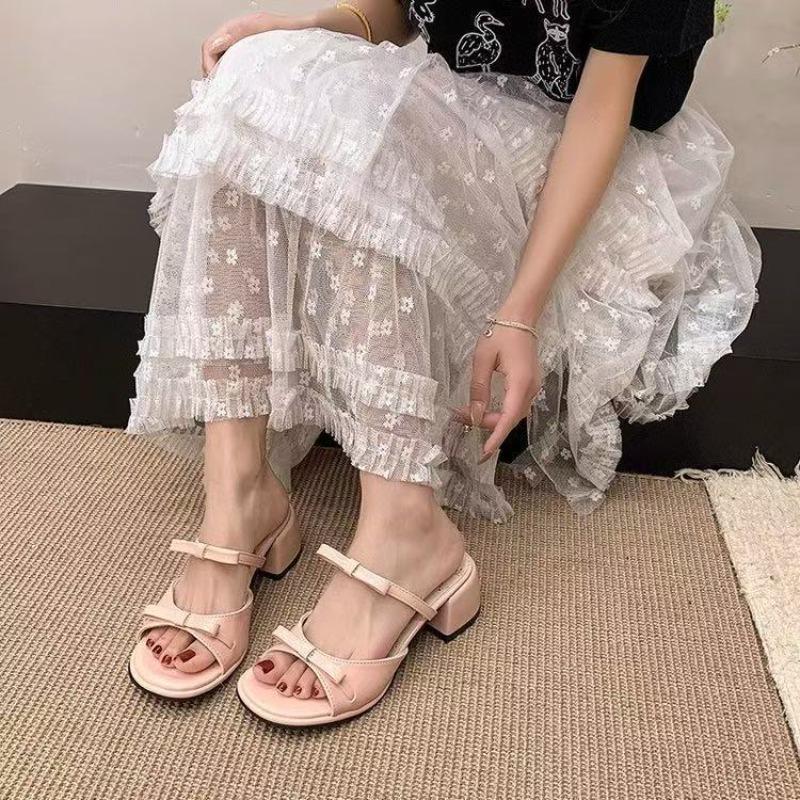 Cool New Style Thick-soled Chunky Heel Platform Women's Shoes