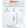 Tuya Zigbee Temperature Humidity Sensor Smart Home Indoor Thermometer Hygrometer App Monitoring work with Smart Life Zigbee2mqtt