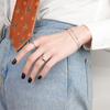 Japanese Minimalist Irregular Glossy Open Ring For Women Versatile Niche Design Statement Band