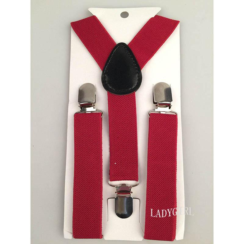 Soild Color Children Belt Baby Boys Girls Suspenders Clip-on Y-Back Braces Elastic Kids Adjustable suspenders suspenders