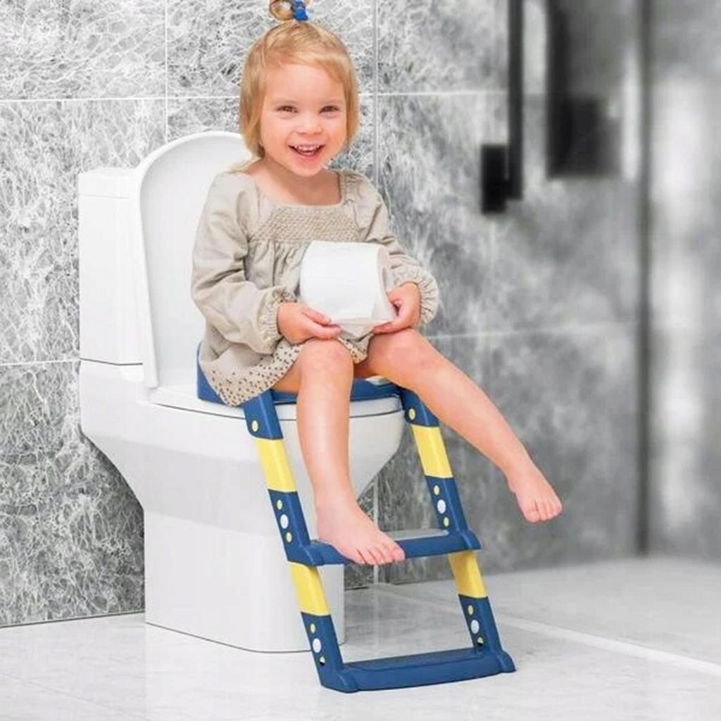 TOILET SEAT COVER TOILET ladder for children TOILET STEP steps Blue