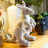 Simulated Beige Mother And Child Kangaroo Doll Plush Toy For Children Gift