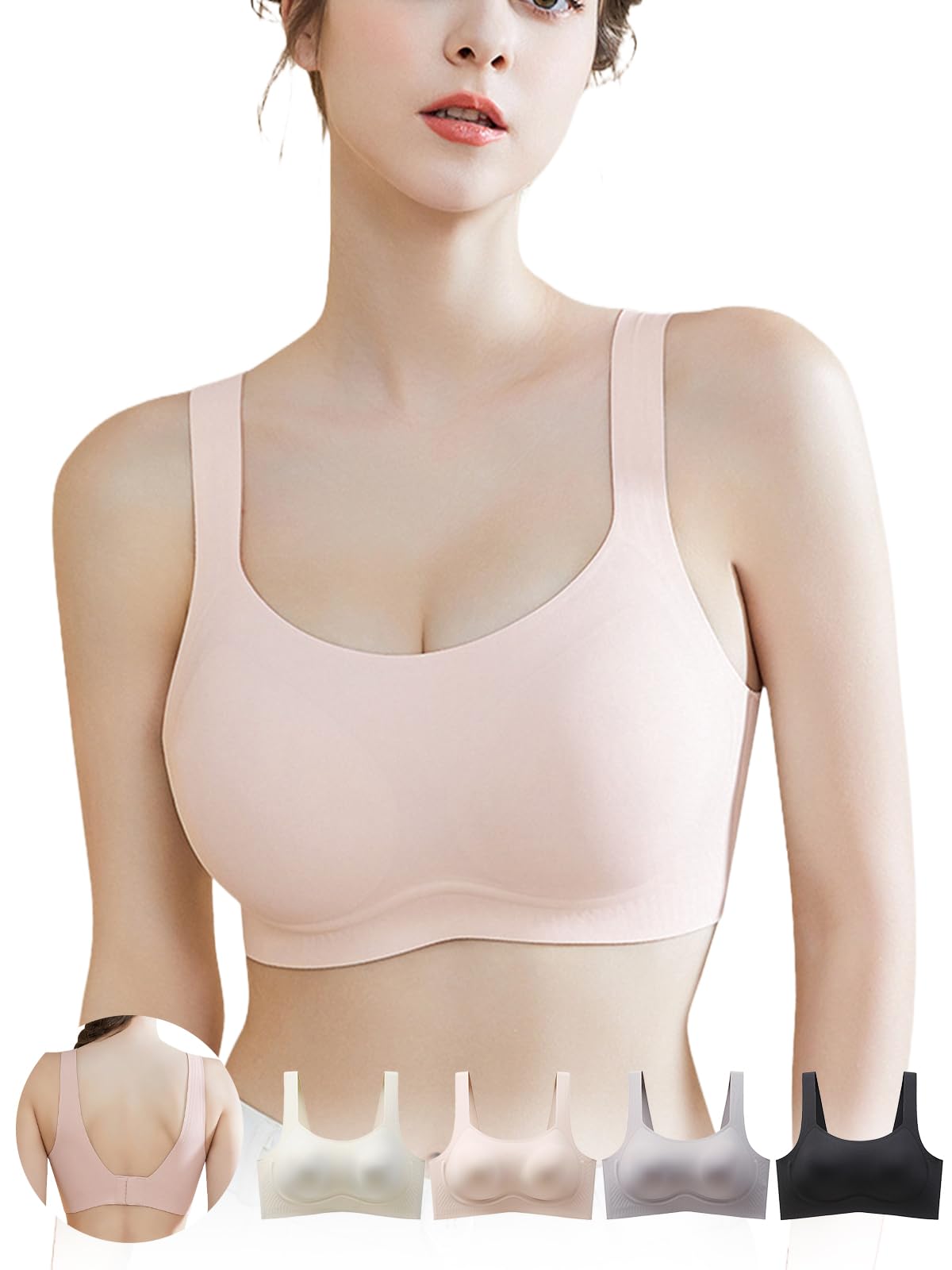 

Бесшовный бюстгальтер, который делает вашу грудь красивой, дневной бюстгальтер, мягкий, с высокой боковиной, красивый, который делает вашу грудь красивой, корректирует отвисание, нет красивого