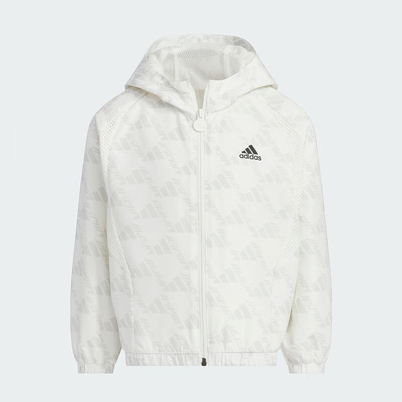 Adidas Kids  Printed Woven Hooded Jacket JC6896 115