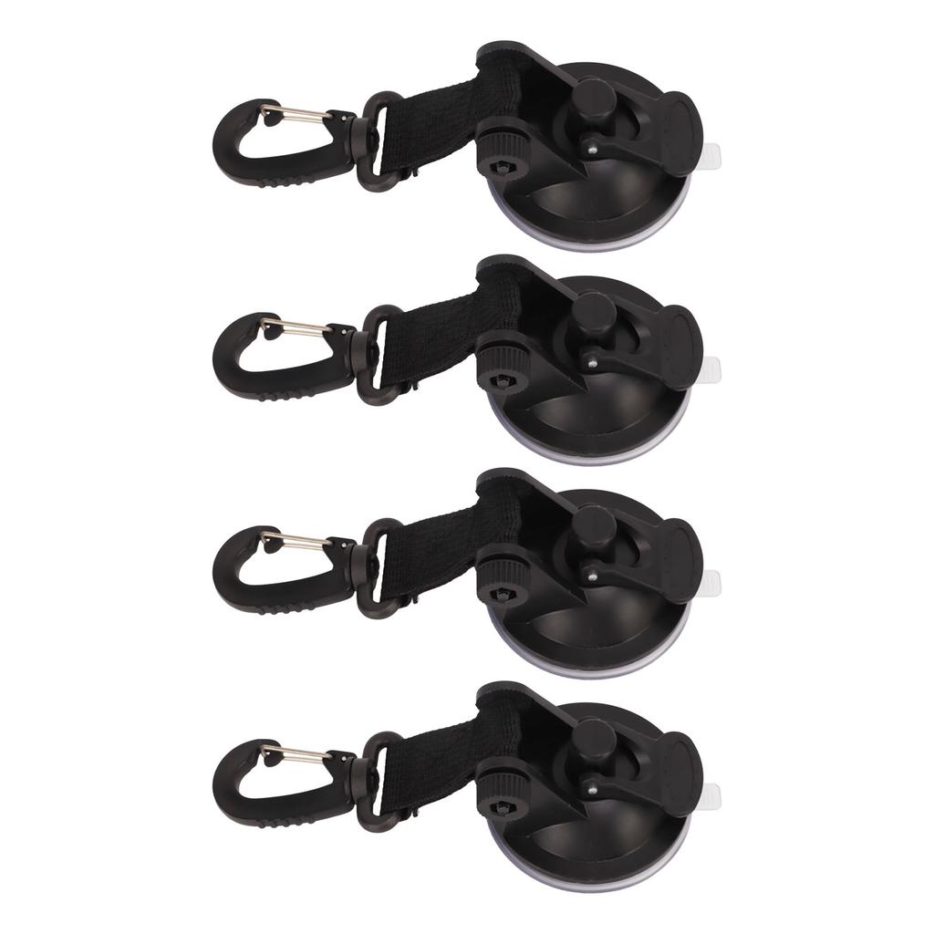 4Pcs Heavy Duty Suction Cups Anchor High Strength Portable Strong Suction Cups with Hooks for