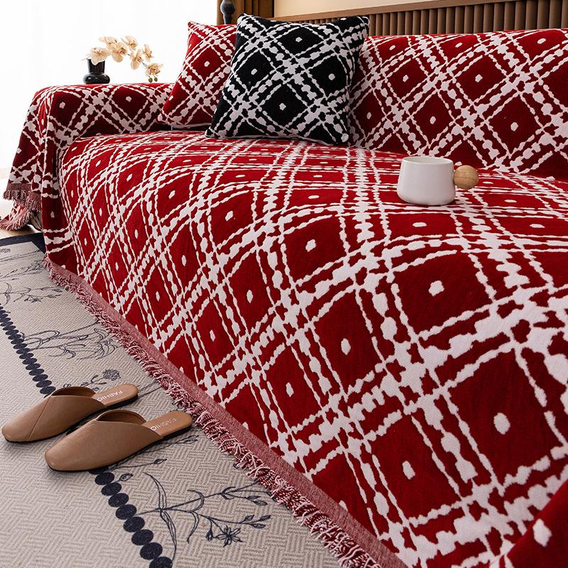 Summer Chenille Ethnic Style Camping Picnic Sofa Cover  Funda Sofa Bohemia Sofa Covers Mats Throw Blankets