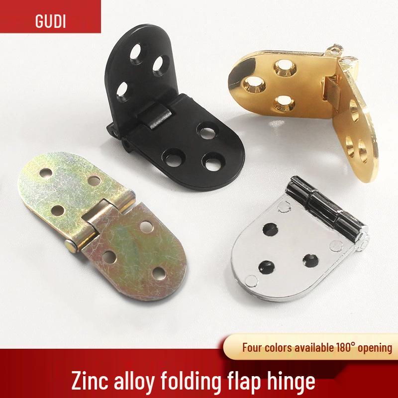 Thickened Zinc Alloy Semi-Circular Folding Hinge for Cabinet Doors and Dining Tables