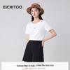 EICHITOO Women's Rhinestone Round Neck Short Sleeve T-Shirt