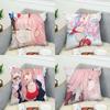 Darling In The FranXX Pillow Case For Car Sofa Decorative Home Doublesided Print Plush Square Throw Pillow Cushion Cover