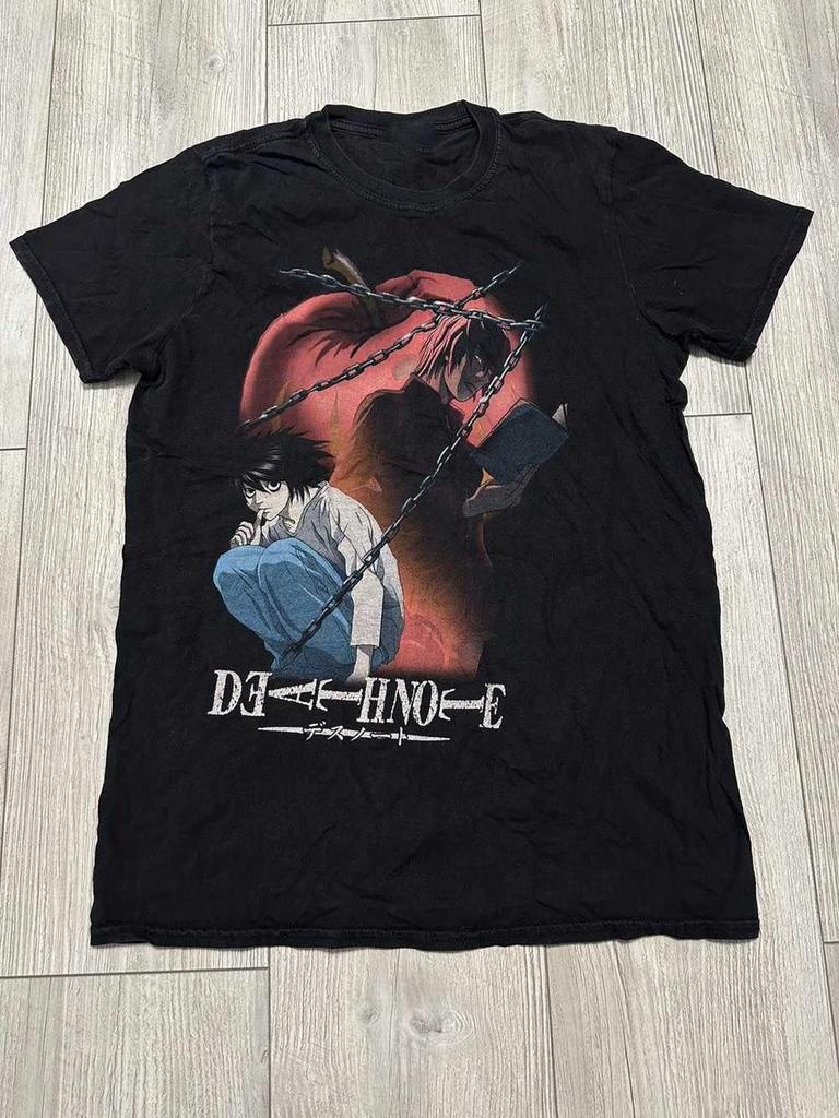 Anime × Vintage Death Note t-shirt All size Short Sleeve NP044 FREE SHIPPING