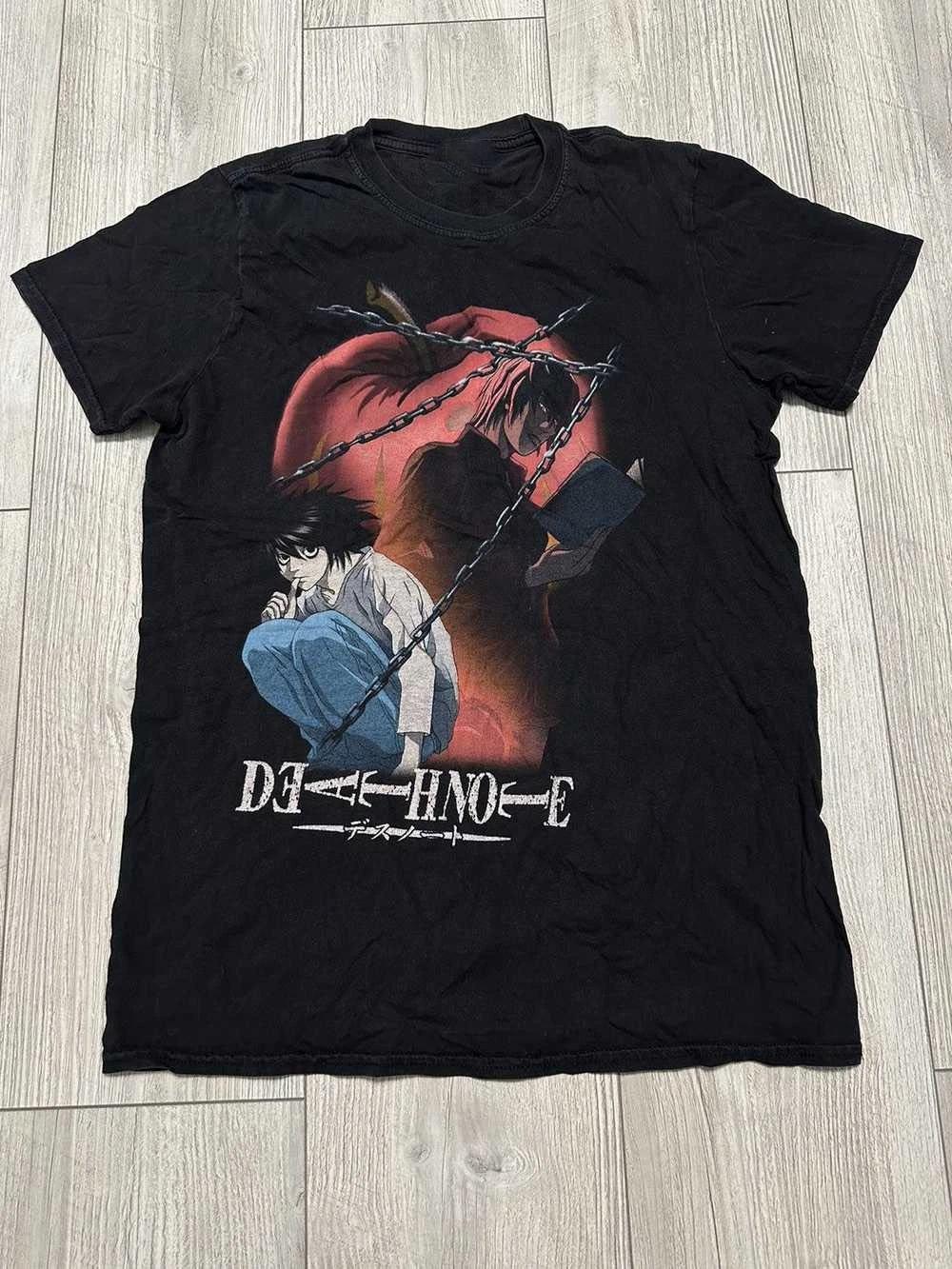 Аниме × Винтаж футболка Тетрадь Смерти Все размеры Короткий рукав NP044 БЕСПЛАТНАЯ ДОСТАВКА 2XL