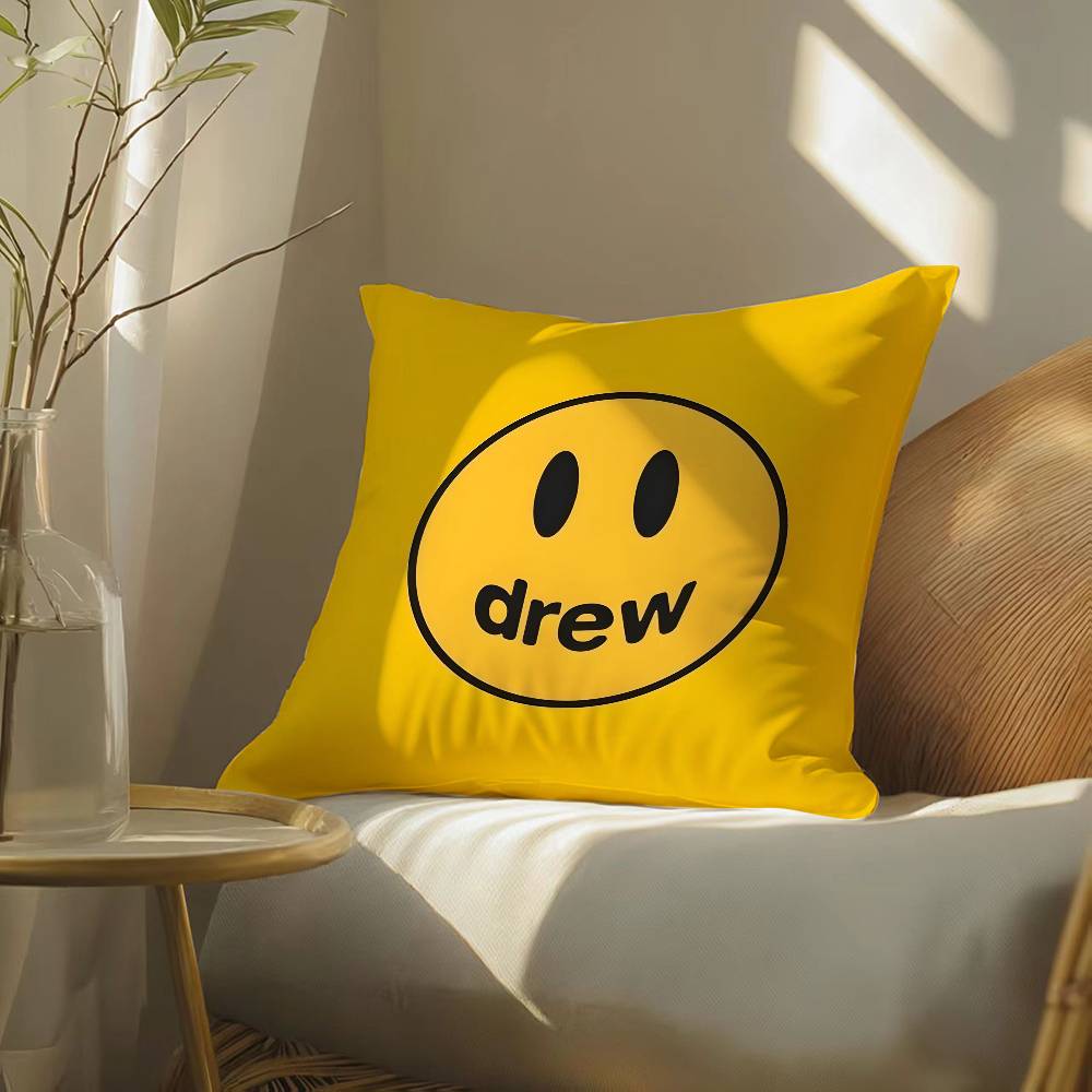 Kreslená houbová hlava Drew House-A Povlak na polštář Hedvábně elegantní Pohodlí Pohovka Postel Neviditelný zip Plážový povlak na polštář