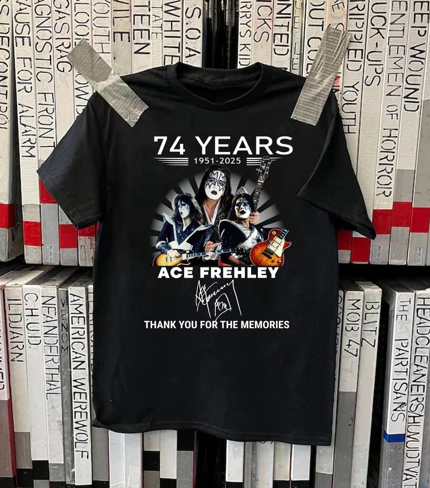 New Ace Frehley 1951-2025 Gift For Fans Unisex S-5XL Shirt D1185 Unisex T-Shirt XXXL