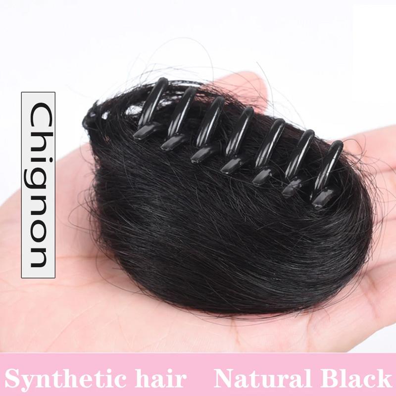 Міні Пучок Перуки Стиль Зачіска Пучок Нарощування Перука Недбалий Вушка Кішки Накладне Волосся Петля Затискач Стиль Пучок