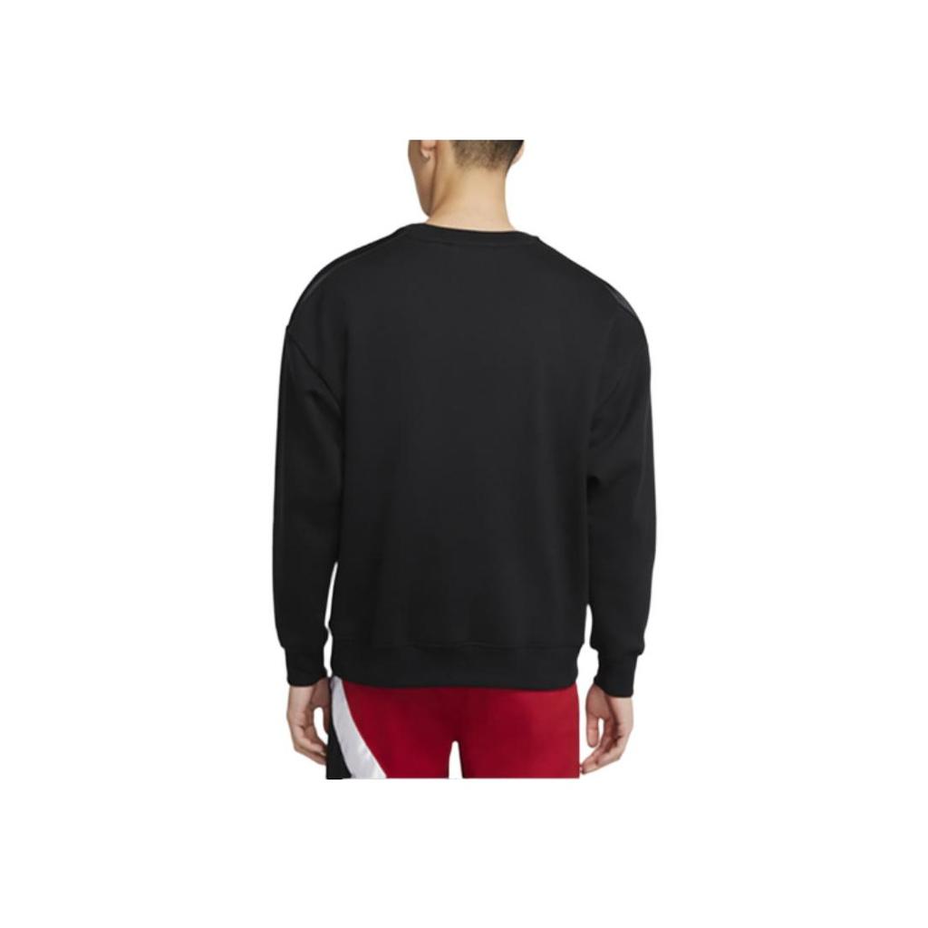 Jordan Remastered Print Fleece Crewneck Sweatshirt Men Tops Black CT6283-010