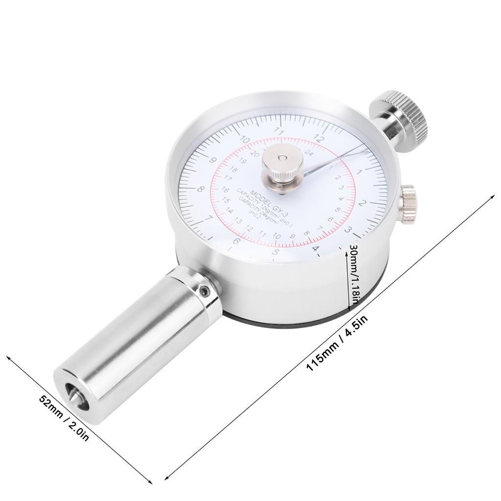 GY‑03 Fruit Penetrometer Sclerometer Farm Fruit Hardness Tester Machine with 2 Measuring Head Fruit Sclerometer