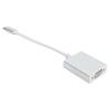 Adaptador TypeC a VGA plateado compacto convertidor macho a hembra compatible con OS X
