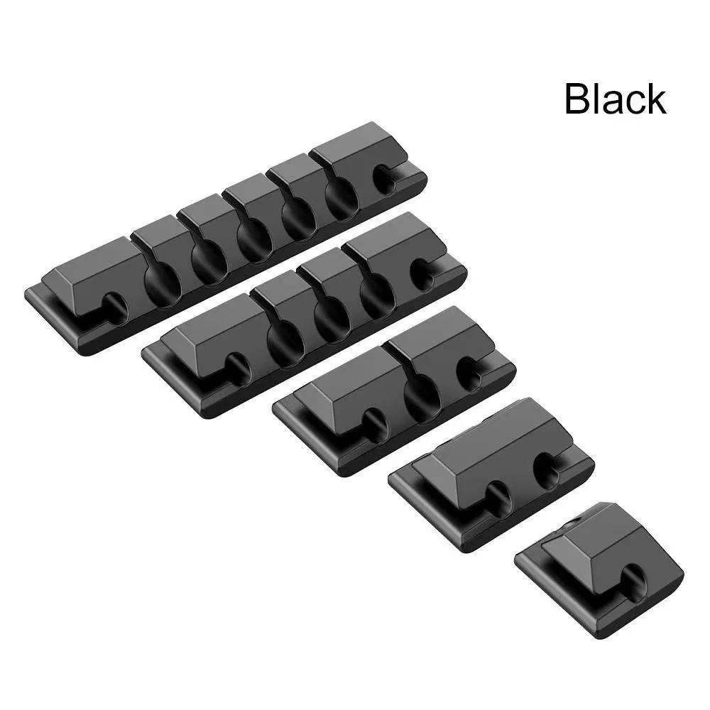 Silicone Cable Organizer USB Data Cable Winder Flexible Cable Management Cord Clips For Mouse Headphone Earphone Car Wire Holder