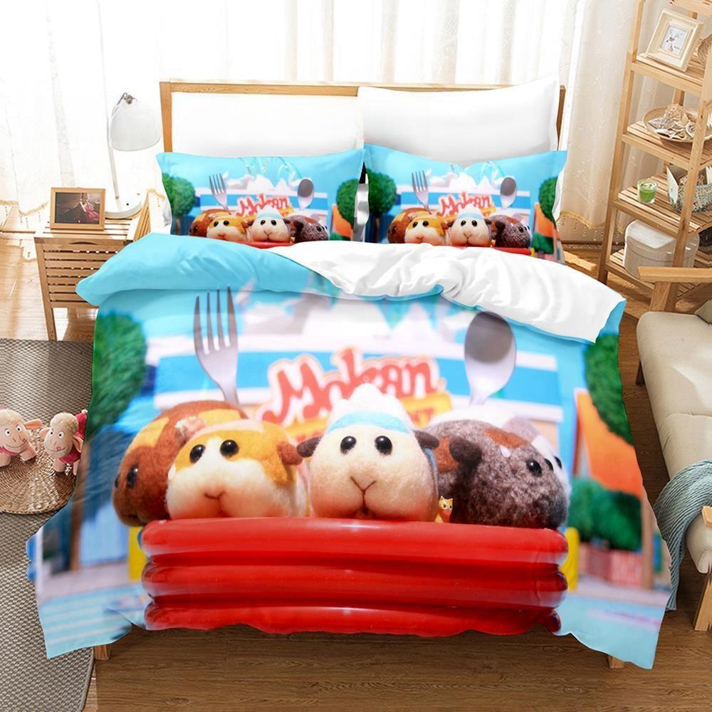 Pui Pui Molcar Bedding Set Single Twin Full Queen King Size Bed Set Adult Kid Bedroom Duvet Cover Sets 3D Anime Bed Sheet Set