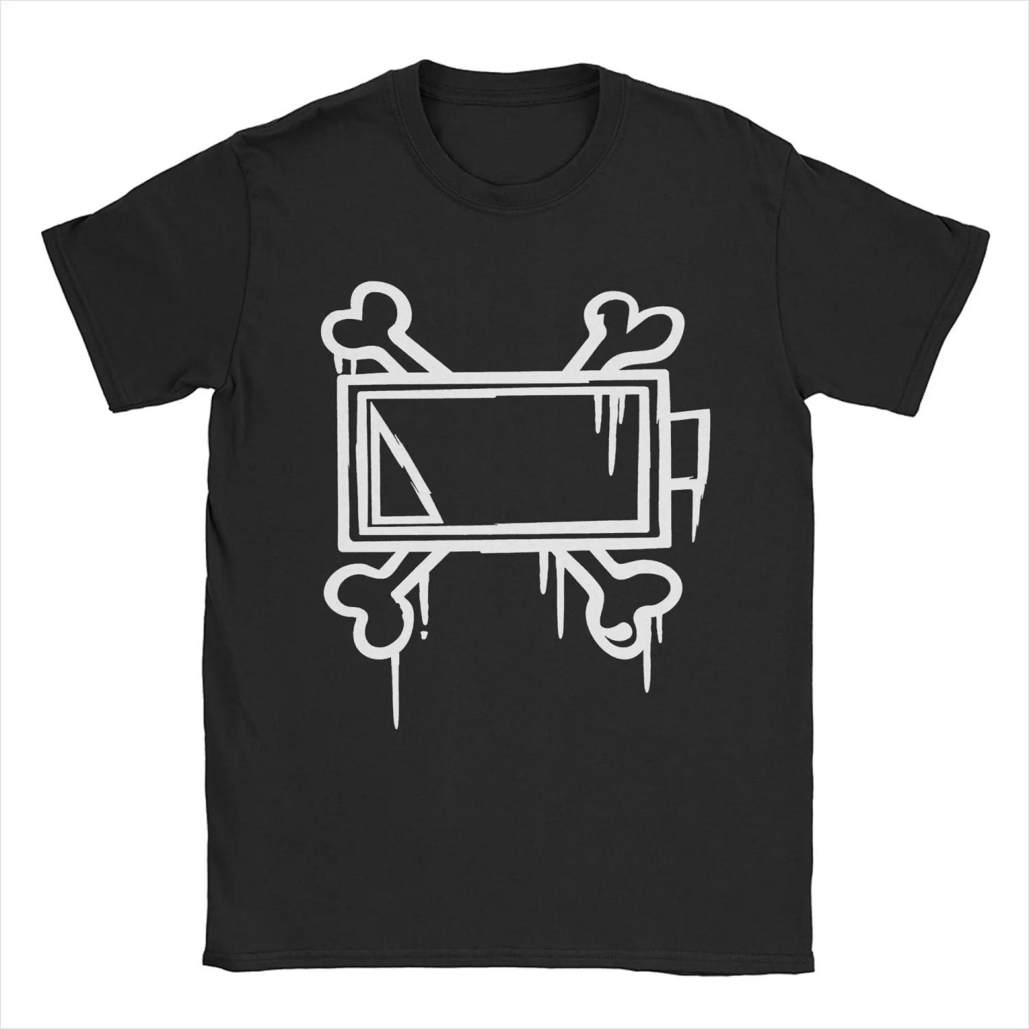 

Uzi Doorman Bone Batttery Murder Drones T-Shirt Men Vintage Cotton Tees O Neck Short Sleeve T Shirts Plus Size Clothes S чёрный
