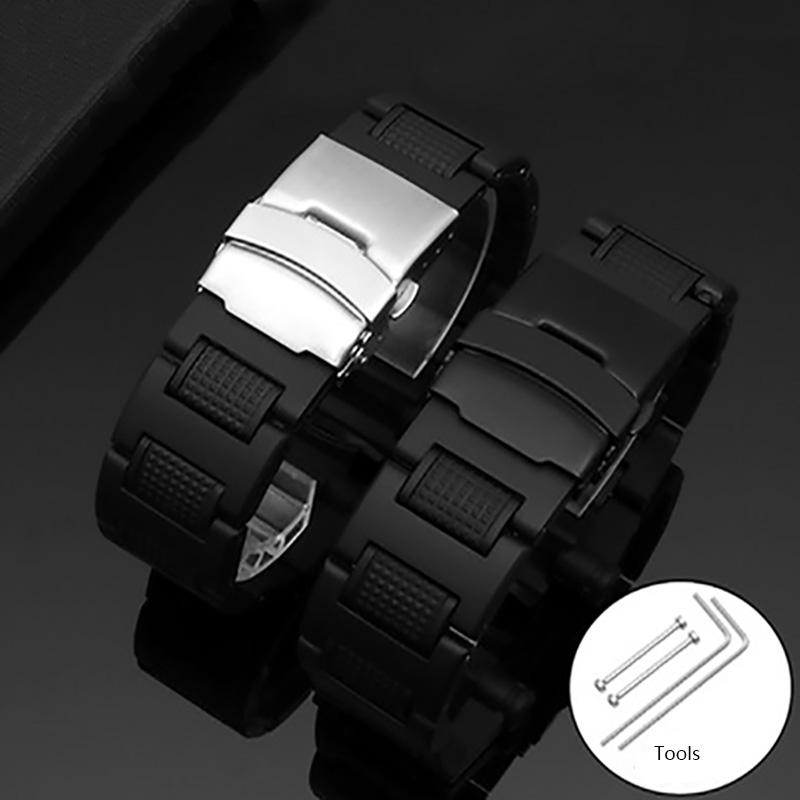 Plastový ocelový řemínek k hodinkám pro Casio GW-A1100FC GW-A1000 GW-4000 GA-1000 Řemínek k hodinkám Vysoce kvalitní Pánský sportovní náramek k náramkovým hodinkám