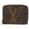 Zip Around Purse Coin Purse M69354 Monogram Giant Brown PVC Unisex Used