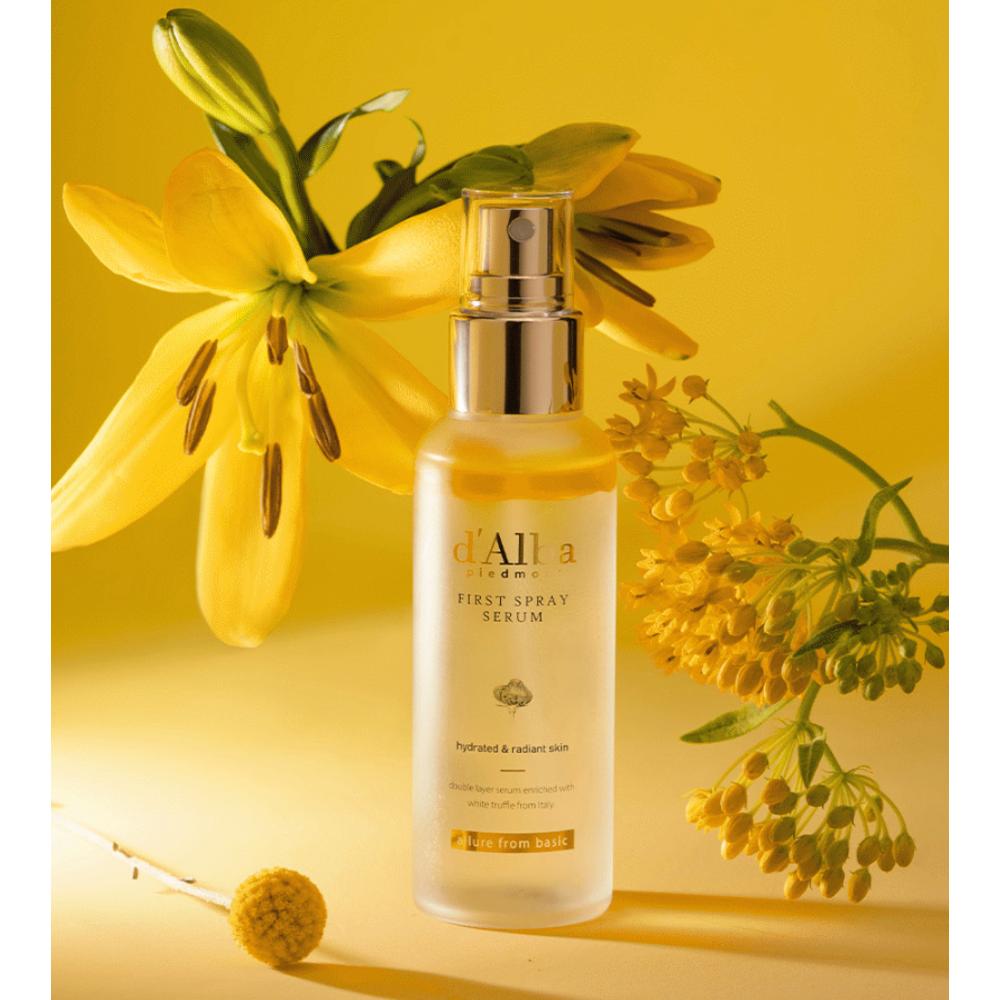 d'Alba White Truffle First Spray Serum 100ml + White Truffle Vital Spray Serum 100ml + Gift Bag, 2 sets