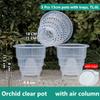 Meshpot Home Decoration Clear Orchid Pots with Holes Cattleya Dendrobium Orchid Plants Pot Cachepot In 10cm 12cm 15cm