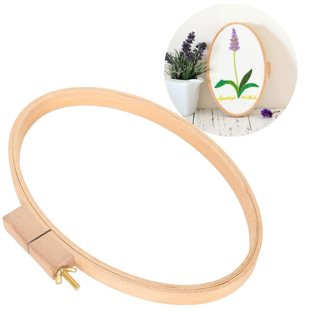 Horizontal Oval Oval Frame Wide Wooden Frame Wood Embroidery Hoop Embroidery Hoop  DIY CrossStitch