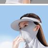 Women's UV Protection Facekini Hat with Neck Guard
