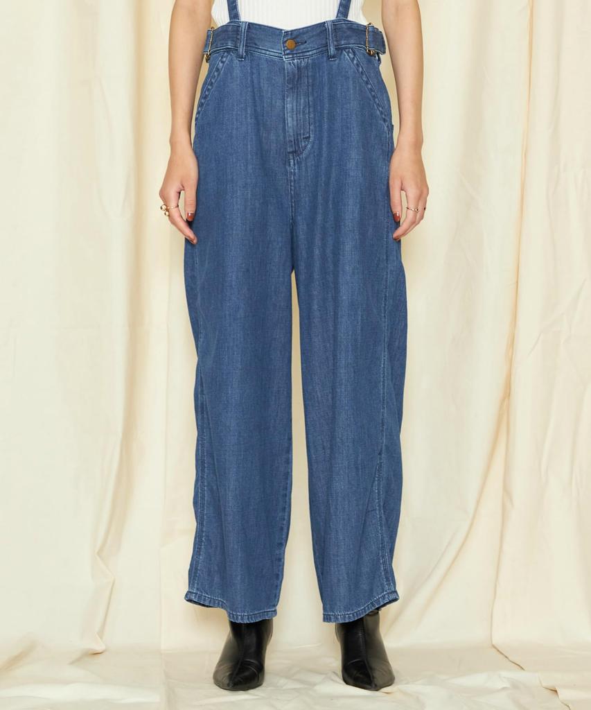 Lee Denim Pants with Size Used Women's Suspenders, M,