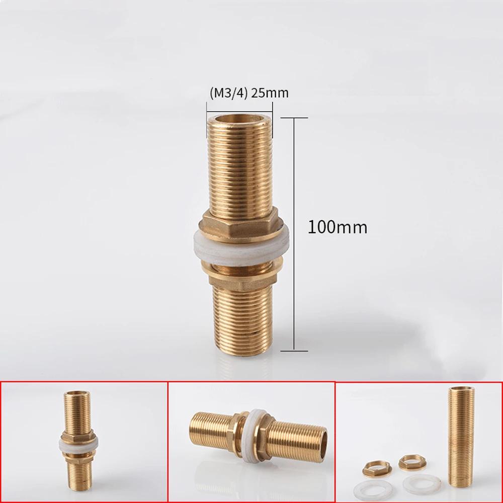 1/8" 1/4" 3/8" 1/2" 3/4" BSPP Male Full Thread Barrel Nipple Bulkhead Brass Connector Water Tank Fitting