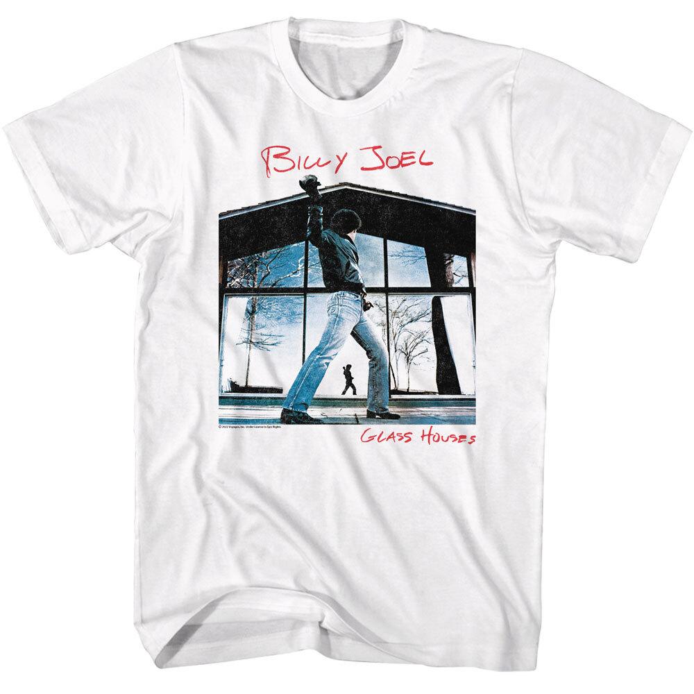 Billy Joel The Piano Man Glass Houses Album Cover Men T Shirt Rock Music Merch XL