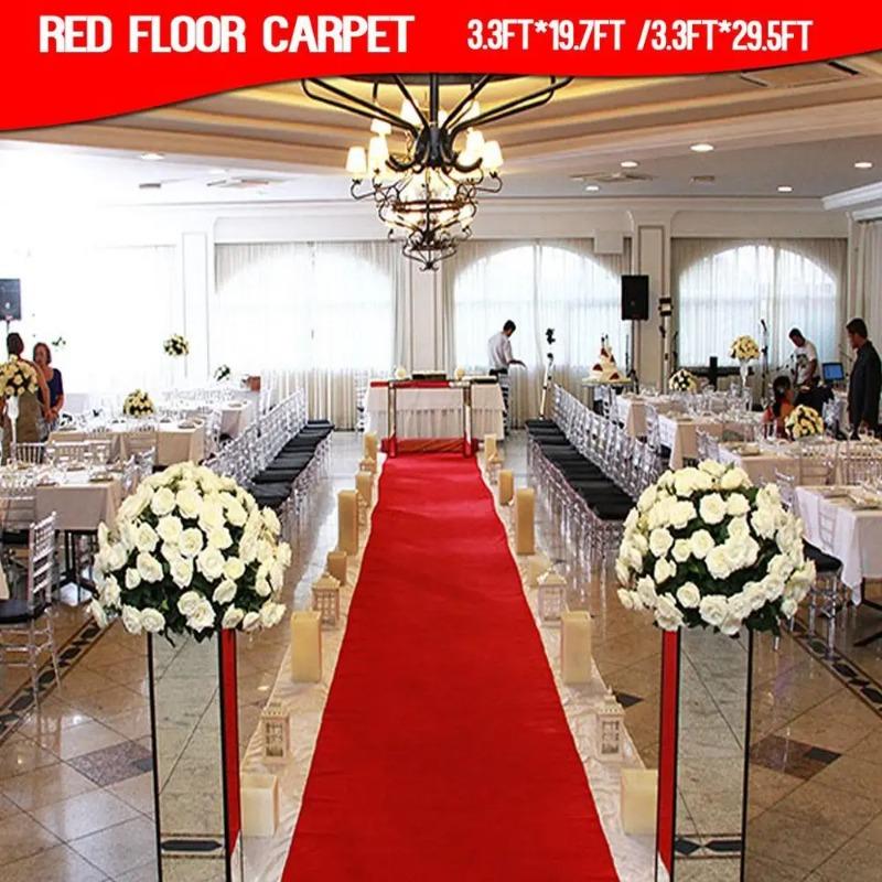 Red Carpet Wedding Carpet Disposable Long Velvet Carpet Exhibition Carpet Wholesale Staircase Corridor Carpet