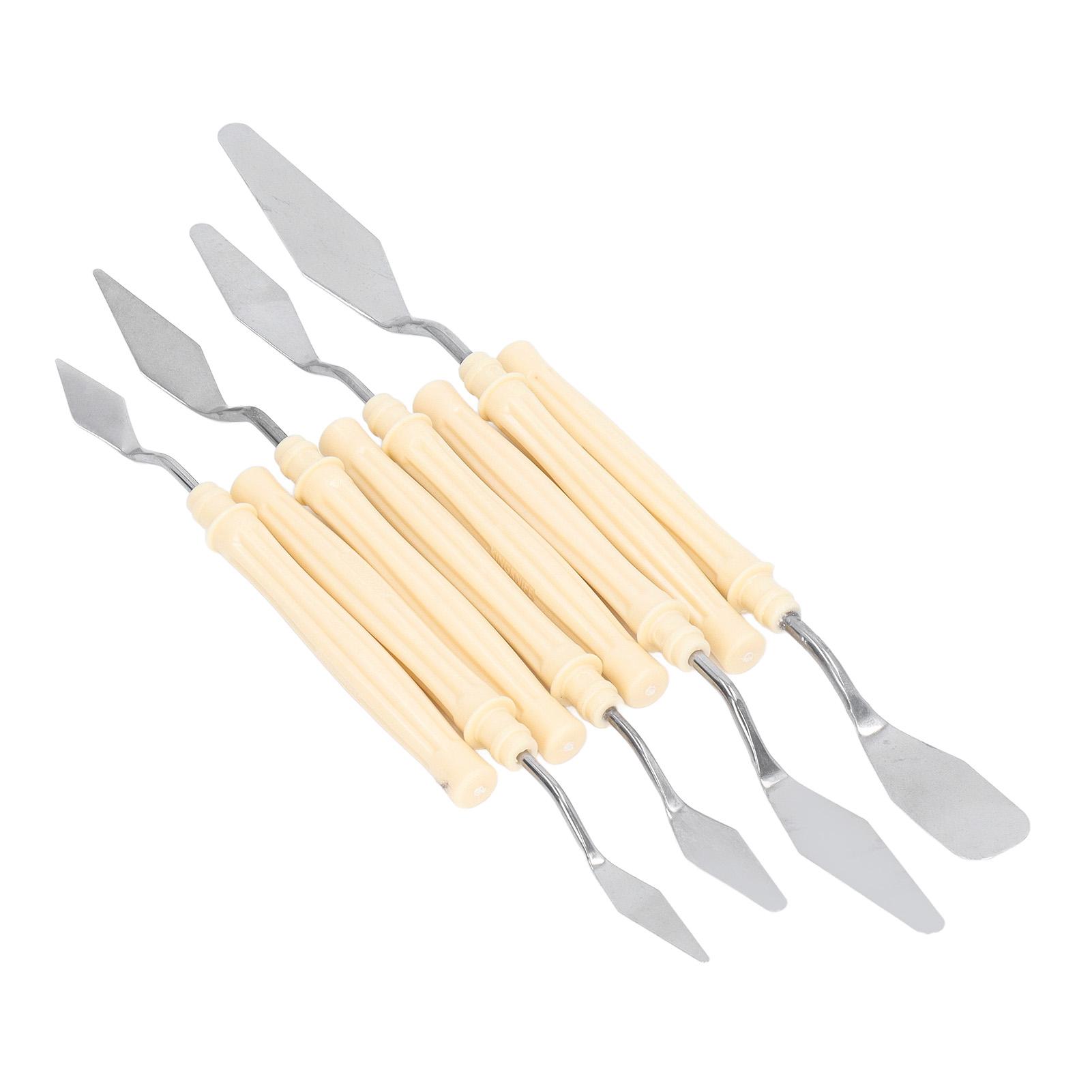 

8Pcs Palette Knife Stainless Steel Ergonomic Handle Design Multifunction Painting Knife Set for
