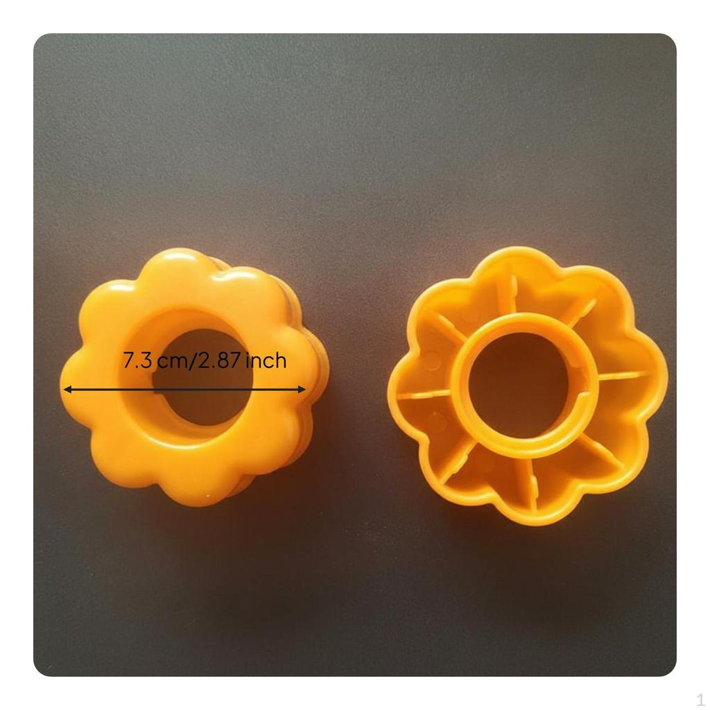 Children's Slide Screw Cap Nut, Playground Accessory, Play Seesaw Set, Home Yellow Flower Nut