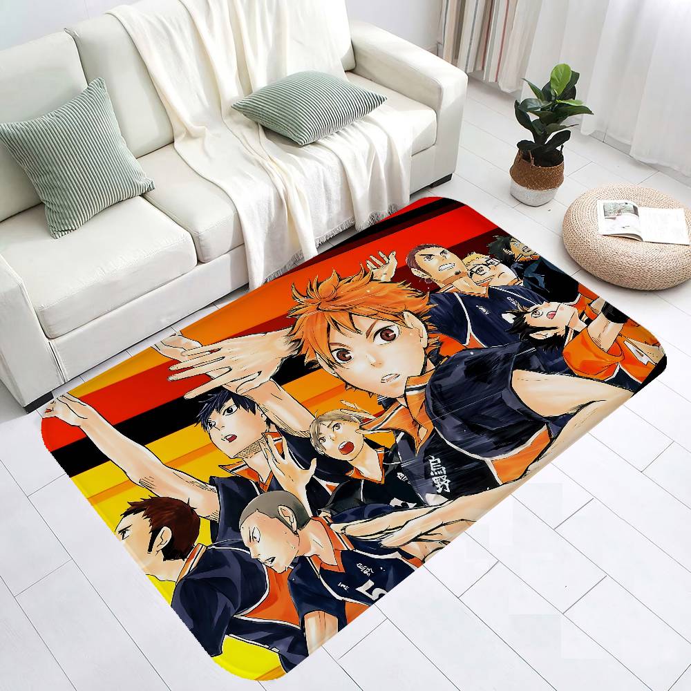 Haikyuu Anime Kitchen Mat Washable Non-Slip Living Room Sofa Chairs Area Mat Kitchen Toilet Rug