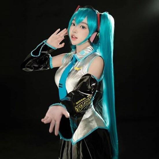 Parrucca Milky Time inclusa Cosplay di Hatsune Miku Halloween VOCALOID costume iniziale