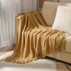 Scandinavian Woolen Throw Blanket Warm Knitted Sofa Cover Blanket Bed Tail Sofa Throw Blanket Thick Winter Office Lunch Nap Blanket